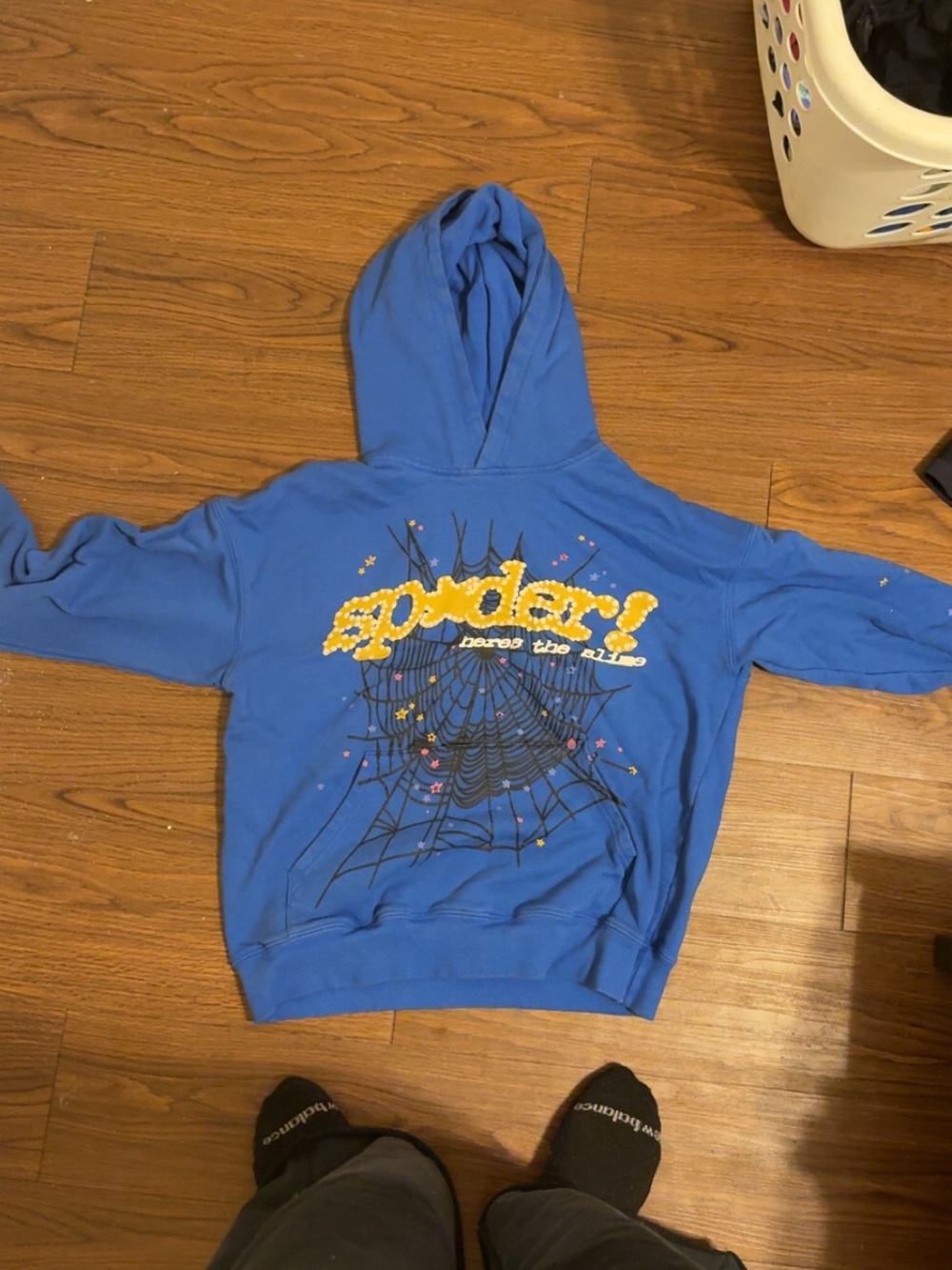 Blue Graphic Sweater Vest Hoodie -